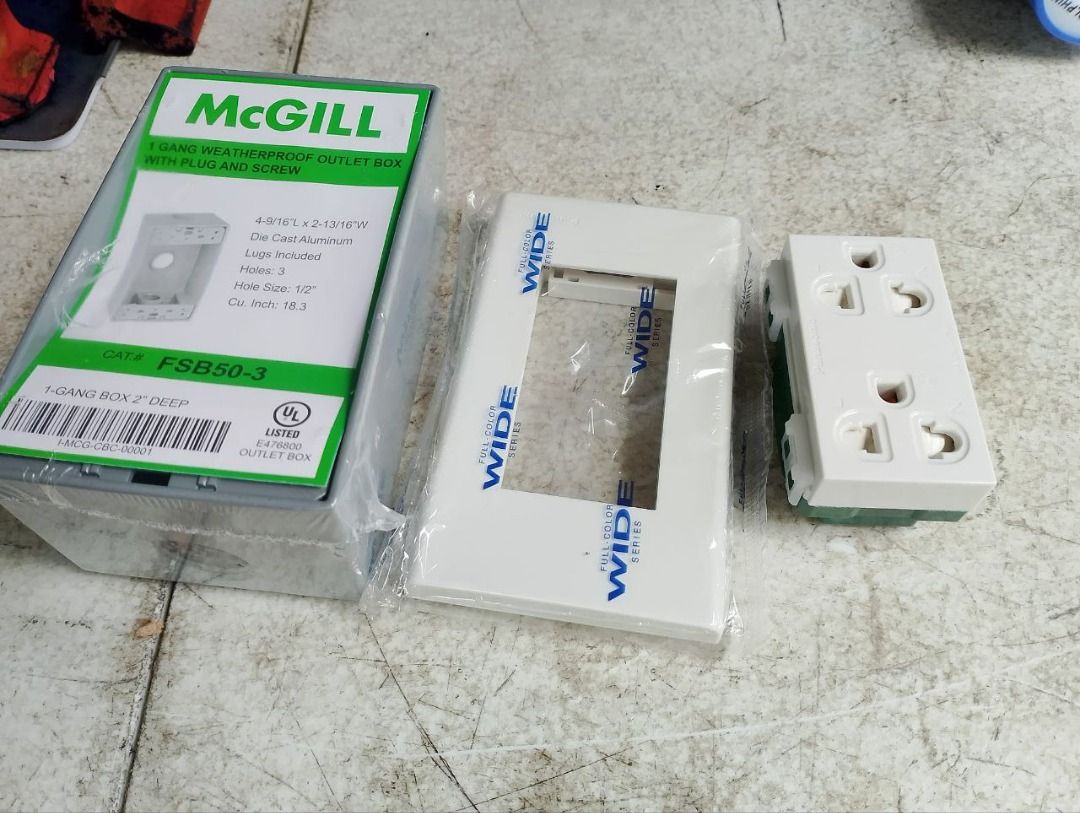 2-gang outlet w/ alum case (Category: Everything Else Others) located in Manila. Submitted by joeyroque09 (Listing ID 1440765987, Image 3). Description: 2-gang outlet w/ alum case Price: 770.