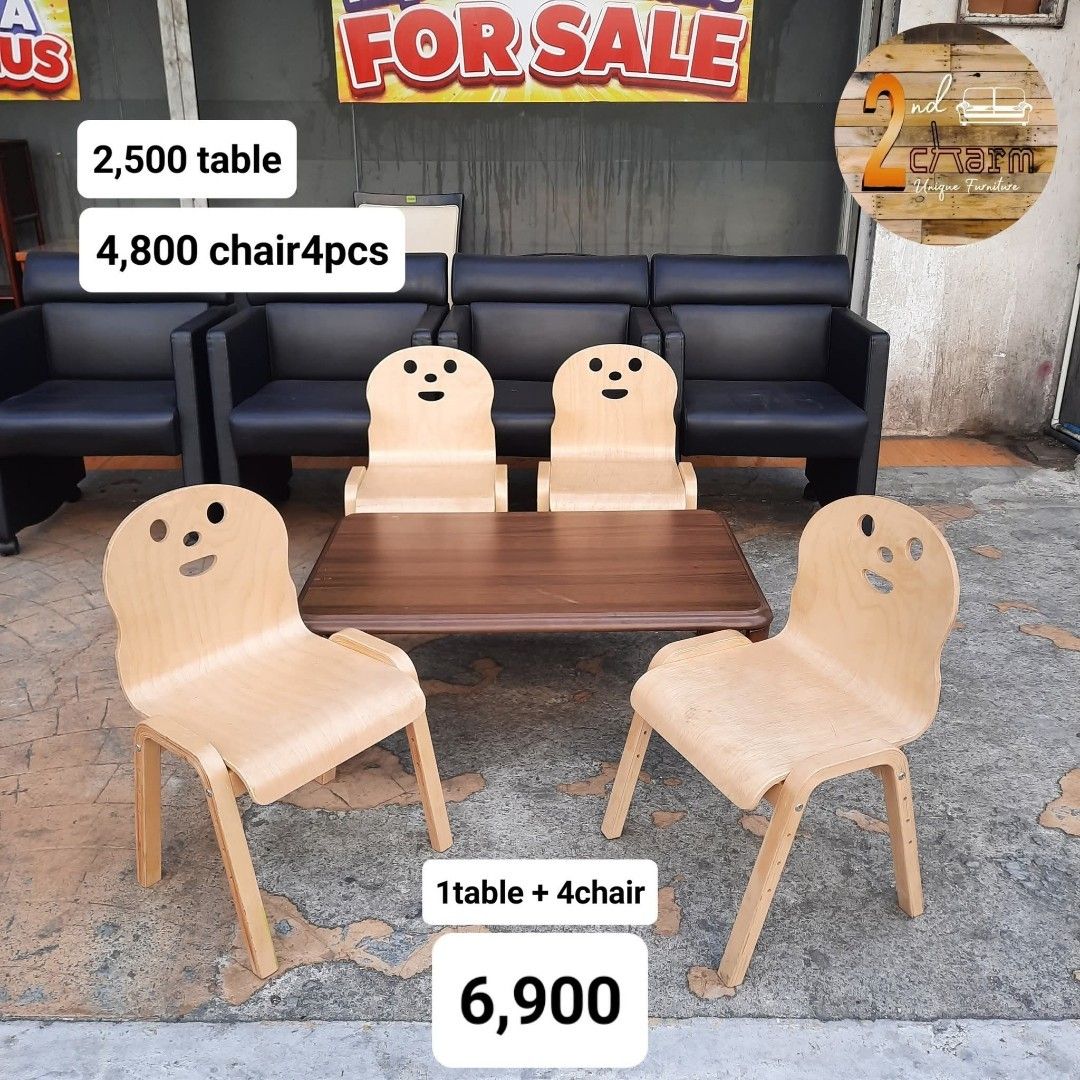 2nd hand solid wood folding coffee table + 4kiddie chair (Category: Tables & Sets) located in Paranaque City. Submitted by feybelhaft (Listing ID 1440833634, Image 2). Description: 💳 𝐌𝐨𝐝𝐞 𝐨𝐟 𝐏𝐚𝐲𝐦𝐞𝐧𝐭 ✅ QR Ph Credit Card ✅️ GCash ✅ BDO Bank Transfer ✅ BPI Bank Transfer 📍 𝙋𝙖𝙮𝙢𝙚𝙣𝙩 𝙞𝙨 𝙢𝙖𝙙𝙚 𝙪𝙥𝙤𝙣 𝙥𝙞𝙘𝙠-𝙪𝙥 𝙛𝙧𝙤𝙢 𝙪𝙨..