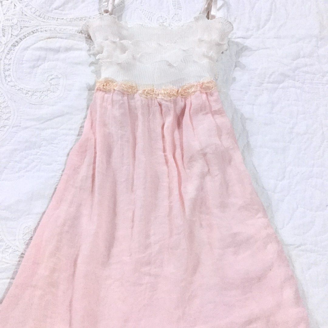 ˖ ִֶָ🐇་༘ babydoll top peachy baby pink coquette kawaii mori kei sawako jfashion himekaji cottagecore lace camisole milkmade cute angel soft girl delicate aesthetic elegant classy y2k kiddie style anime girl hachi nana fairy (Category: Blouses) located in Makati City. Submitted by _ceestuff (Listing ID 1440879979, Image 3). Description: ˖ ִֶָ🐇་༘ kawaii baby doll peachy pink NO WW NO COD NO ISSUE prettier in person! (xs-m) l: 24 adjustable strap!
