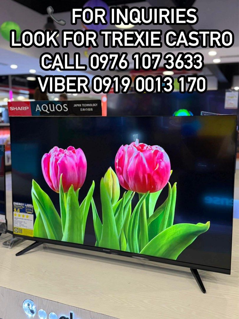🔷 SHARP 4K UHD GOOGLE TV / SHARP SMART TV / SHARP 4K UHD TV 🔷 (Category: TV) located in Caloocan City. Submitted by ms.trexiecastro (Listing ID 1440831489, Image 3). Description: 🔷 SHARP 4K UHD GOOGLE TV / SHARP SMART TV / SHARP 4K UHD TV 🔷 4K/UHD GOOGLE TV NEW MODEL 4T-C50HJ6000X - 20,400 4T-C55HJ6000X - 22,500 4T-C65HJ6000X - 34,700 QLED 4K GOOGLE TV 4TC55HL6500X - 30,400 4TC65HL6500X - 38,900 SMART TV 2T-C32GF2000X - 10,400 2T-C43GF2000X -