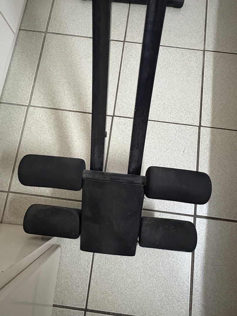 Ab Fitness Machine Exercise (Category: Cardio & Fitness Machines) located in Caloocan City. Submitted by Limsoc (Listing ID 1440767226, Image 3). Description: - Target your abs and improve fitness at home. - Sturdy metal frame for durability. - Padded handles and leg supports for comfort. - Easy to assemble and store. - Perfect for beginners and experienced users..