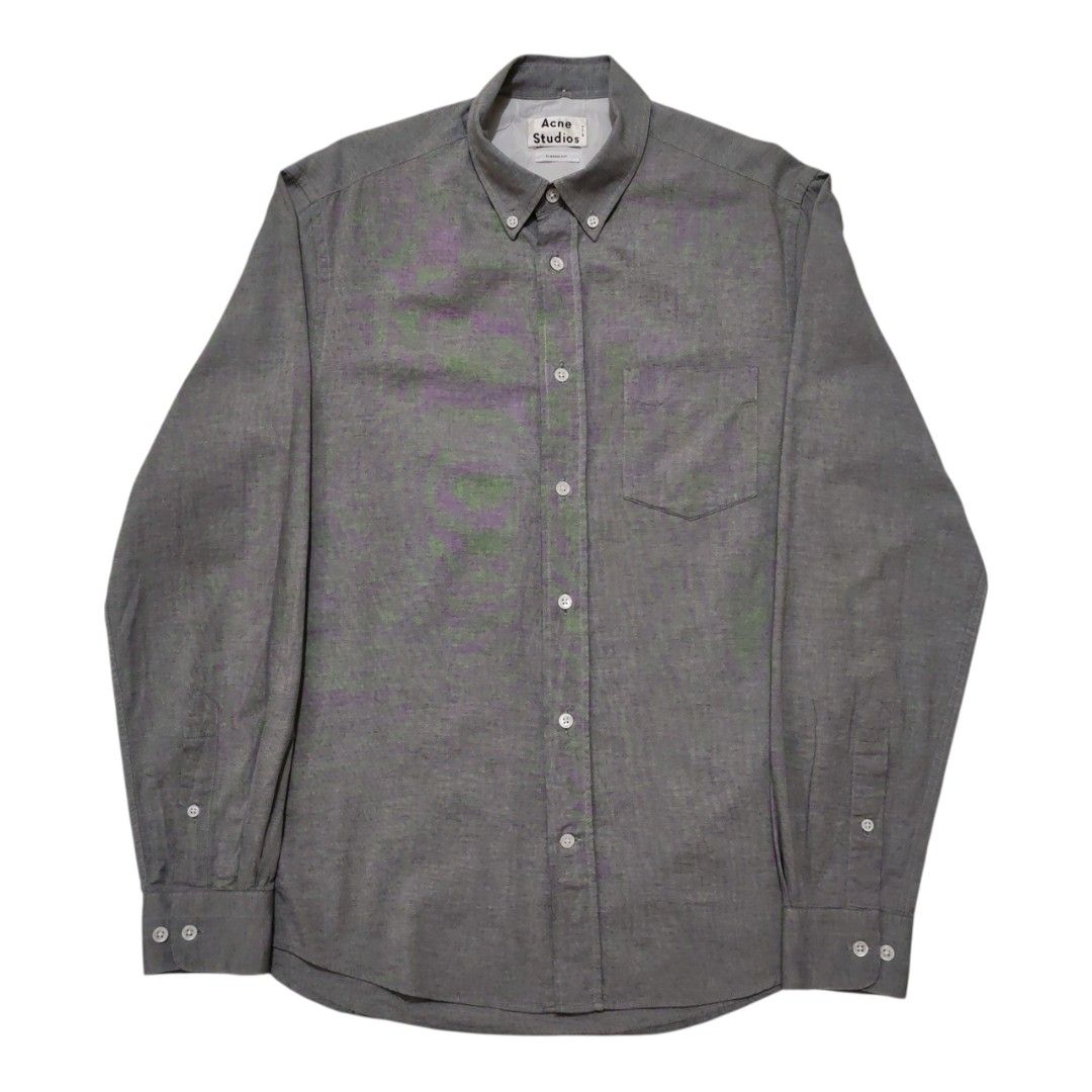 ACNE STUDIOS ISHERWOOD OX BUTTON DOWN LONGSLEEVES SHIRT (Category: Formal Shirts) located in Dinalupihan. Submitted by aizzeestuffs (Listing ID 1440909548, Image 1). Description: Length:29" Width:20" Shoulder:18" Sleeves:25.5" Color may vary due to lighting. Pm for more Details. Old Money Luxury Designer..