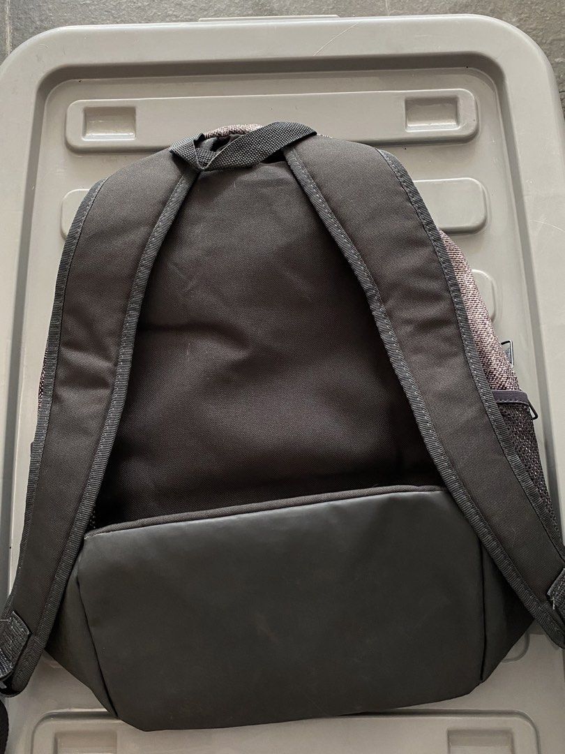 Adidas Backpack Grey Black White Logo (Category: Backpacks) located in Manila. Submitted by mpt99876 (Listing ID 1440865305, Image 3). Description: - Stylish Adidas backpack with a grey and black patterned design. - Features the iconic Adidas logo prominently on the front. - Convenient side mesh pockets for water bottles or essentials. - Adjustable straps for a comfortable, customized fit. - Perfect for school, work, or everyday adventures..