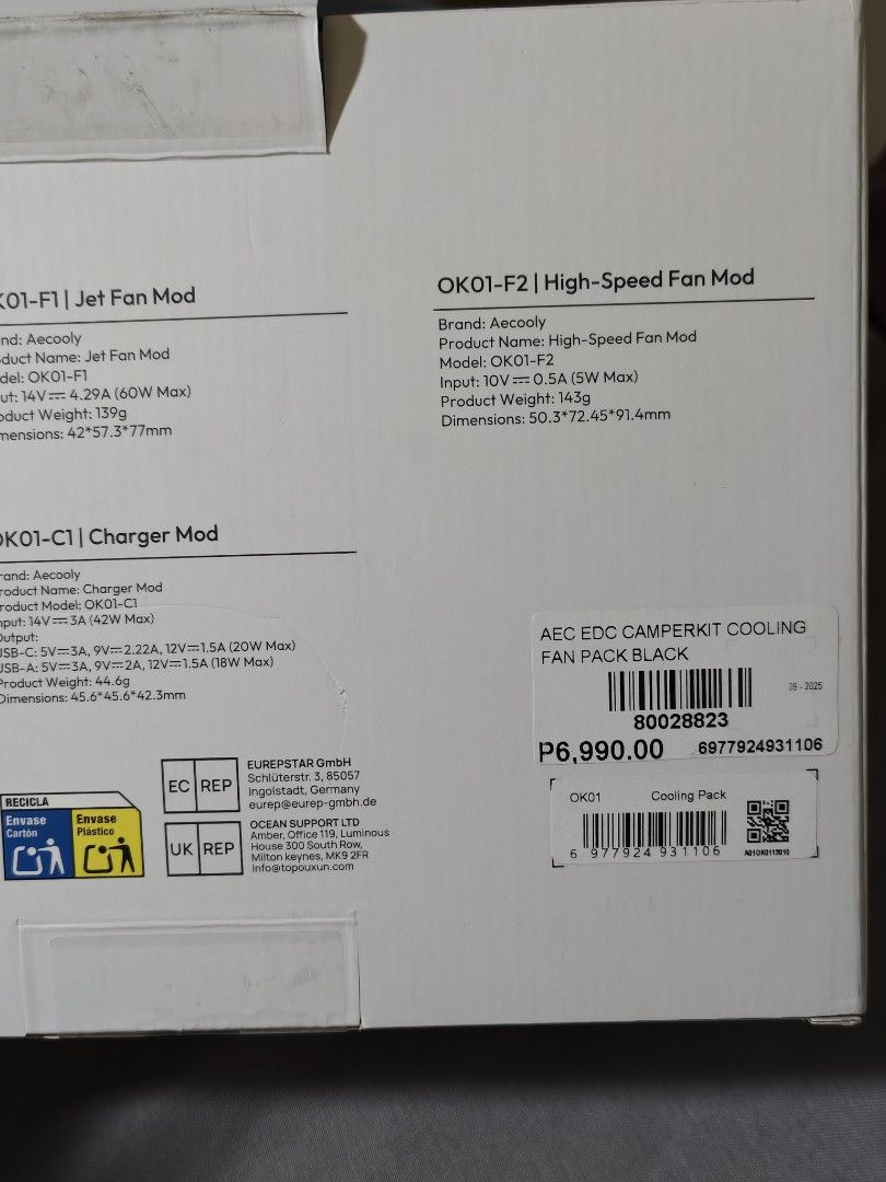Aecooly CamperKit Cooling Pack (Category: Hiking & Camping) located in Quezon City. Submitted by hiety (Listing ID 1440789691, Image 2). Description: Brand new Aecooly CamperKit Cooling Pack RFS: Never used, bought but no longer needed..