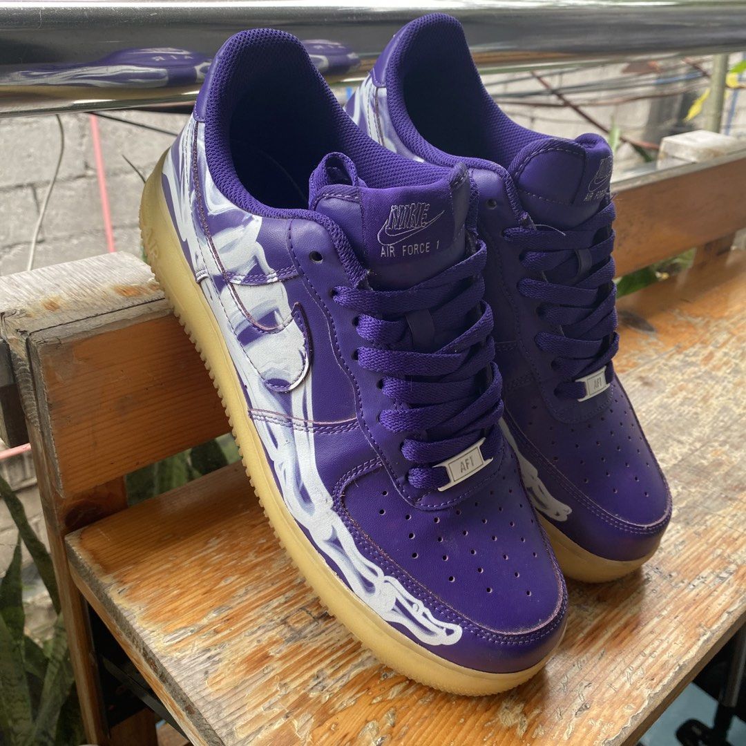 Air Force 1 Low "Purple Skeleton Halloween" (Category: Sneakers) located in Manila. Submitted by smithaandretti (Listing ID 1440839863, Image 1). Description: Air Force 1 Low Purple Skeleton Authentic/Legit 9/10 Condition Sign of usage ₱3,500 Negotiable .