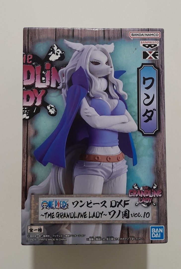 Bandai One Piece The Grandline Lady Wanda Figure (Category: Toy Figures) located in Singapore. Submitted by cloudy87 (Listing ID 1440881365, Image 1). Description: - Brand new, unopened Bandai One Piece The Grandline Lady Wanda figure. - From the Grandline Lady series, Vol. 10. - Ideal for One Piece fans and collectors..