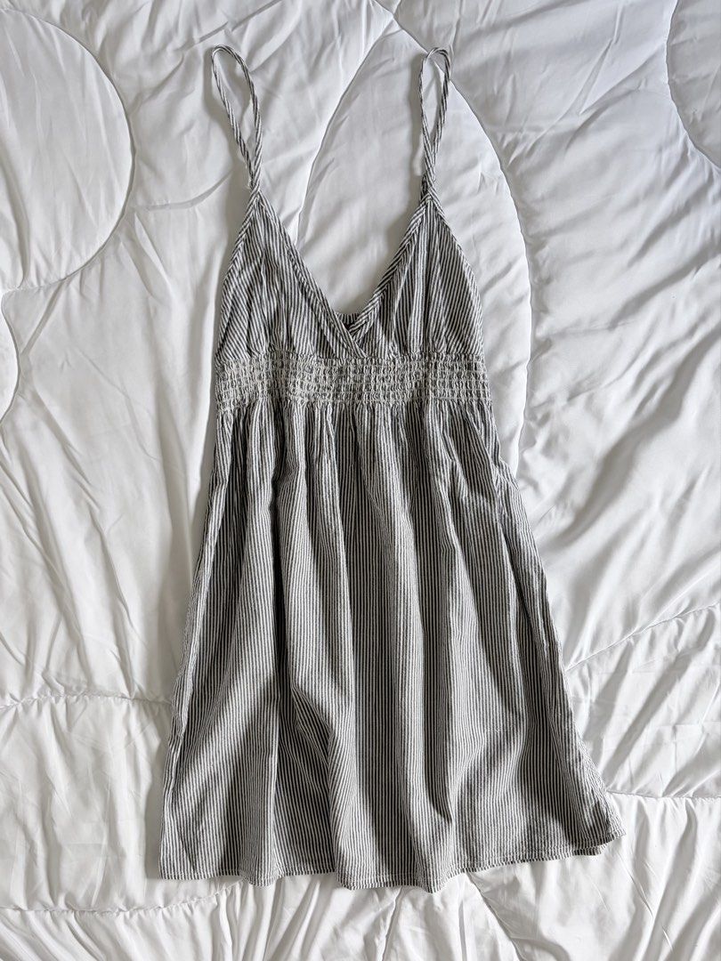 Blue and White Stripes Mini Dress (Category: Dresses) located in Bambang. Submitted by gigisells_ (Listing ID 1440913703, Image 1). Description: s-m length 29”.