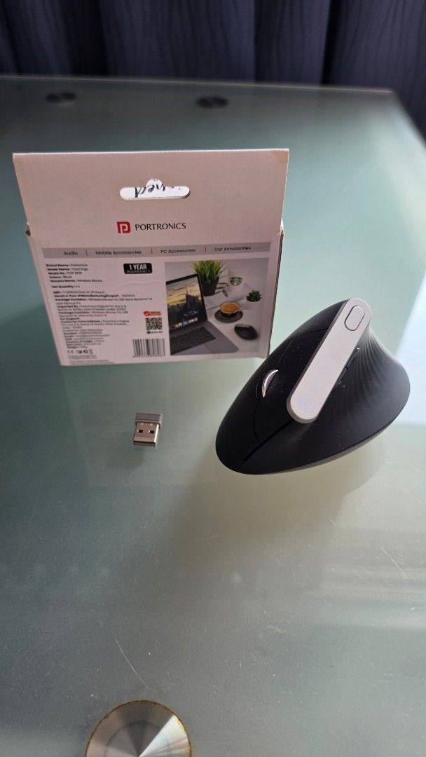 BNIB Portronics Toad Ergo Vertical Wireless Mouse468307210624706560