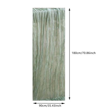 Boho Crinkle Table Runner Sage Green468524176874547201