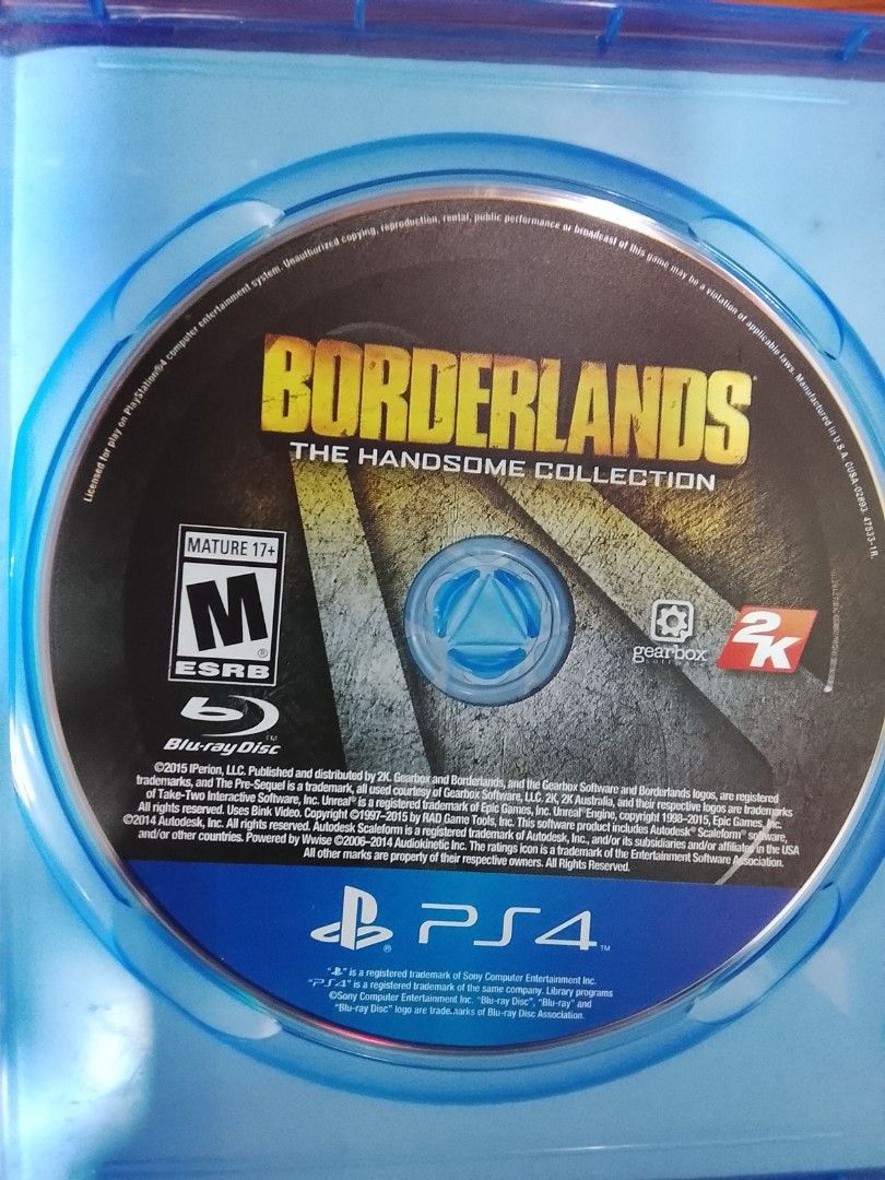 Borderlands handsome collection (Category: PlayStation) located in Manila. Submitted by coinhunter8 (Listing ID 1440874341, Image 2). Description: My collection. Include borderland 2 and the borderland pre sequel. ps4 the best borderland in the franchise. and 4 Us version.