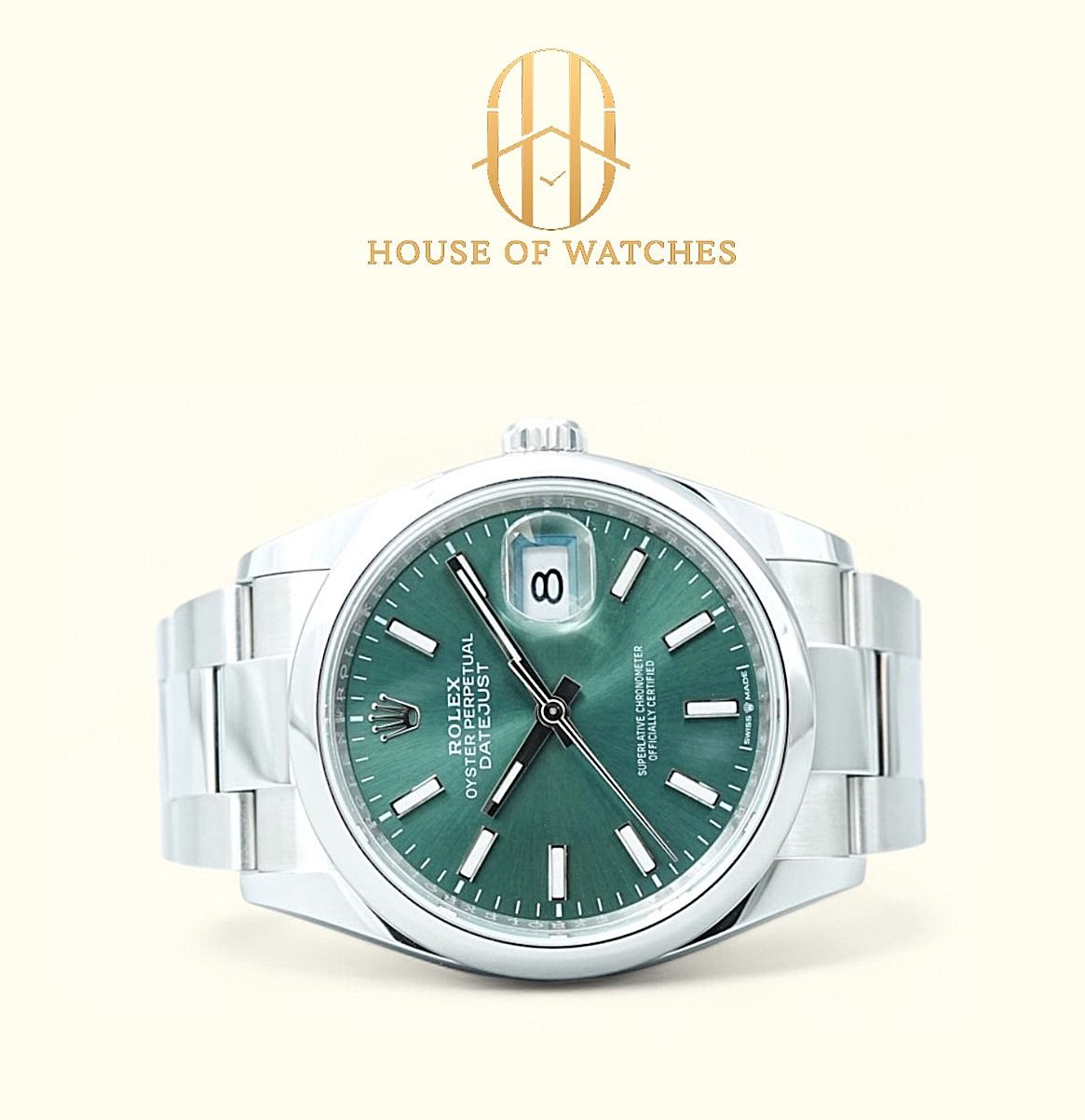 Brand New May 2026 Rolex Datejust 36 Mint Green Oyster 126200 126200 ...