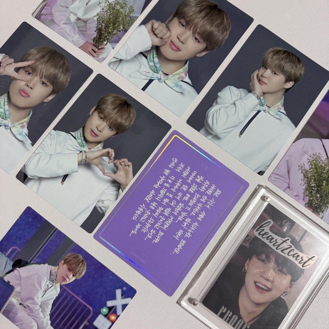 BTS Sowoozoo mini pc SET : Jimin with message card (Category: K-Wave Merchandise) located in Pasay City. Submitted by heart2cart (Listing ID 1440878580, Image 2). Description: Sold as set only Actual set posted Onhand.