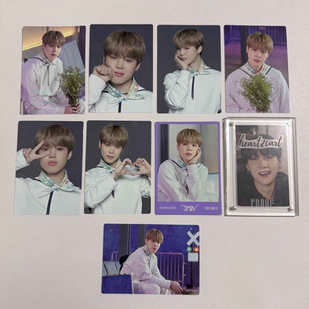 BTS Sowoozoo mini pc SET : Jimin with message card (Category: K-Wave Merchandise) located in Pasay City. Submitted by heart2cart (Listing ID 1440878580, Image 1). Description: Sold as set only Actual set posted Onhand.