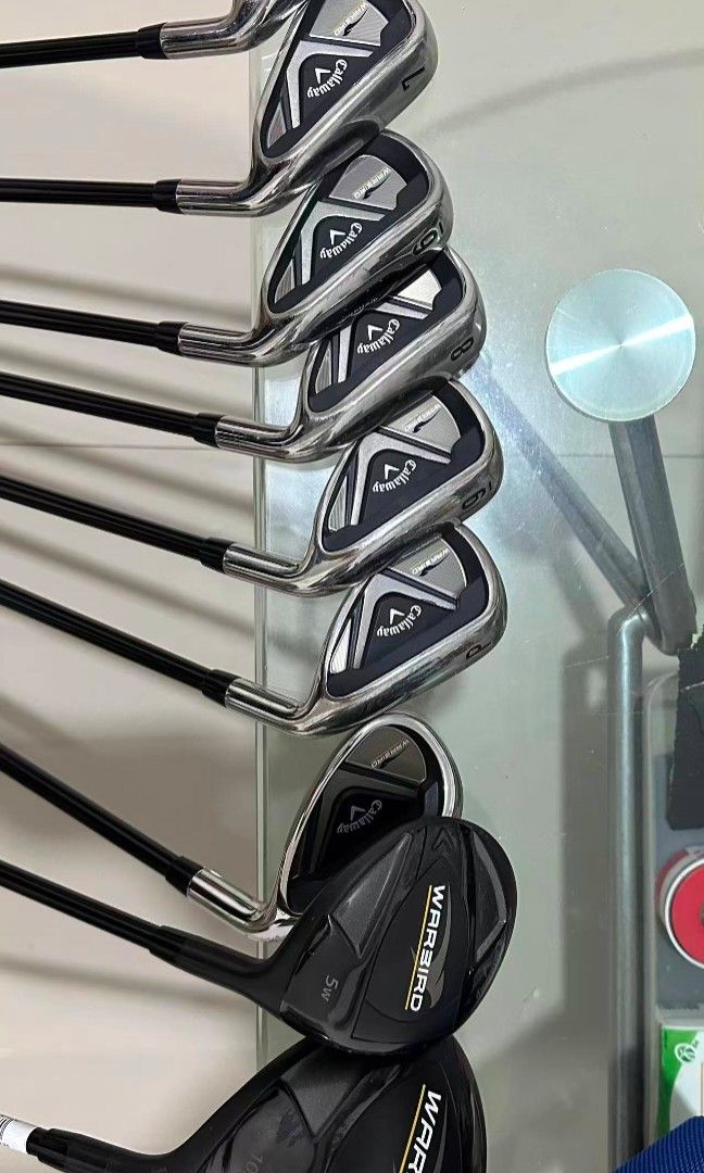 Callaway warbird golf set (Category: Golf) located in Makati City. Submitted by holeinone1 (Listing ID 1440764419, Image 3). Description: 1w+5w+ i5~sw (7pcs)+putter+bag. Almost new. Only use several time in driving range..