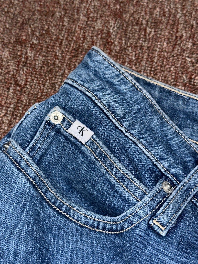 Calvin Klein Jeans Micro Mini Denim Skirt (Category: Skirts) located in Angeles City. Submitted by sageandolive (Listing ID 1440945536, Image 3). Description: - blue denim skirt from Calvin Klein Jeans - CK logo detail on front pocket and back waistband - bought for ₱7,250 - never worn, just tried (no longer comes with tag).