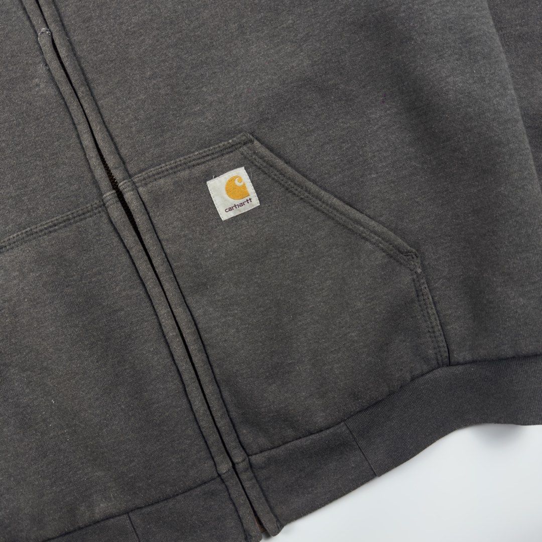 Carhartt Rain Defender (Category: Coats, Jackets and Outerwear) located in Bulacan. Submitted by b4mzz (Listing ID 1440948158, Image 2). Description: - [ ] Carhartt Rain Defender (Gray) Medium on tag🏷️ Width: 25 Length: 29.5 Condition: Good Issue: Minimal Marilao, Bulacan📌 Can ship nationwide🚚.