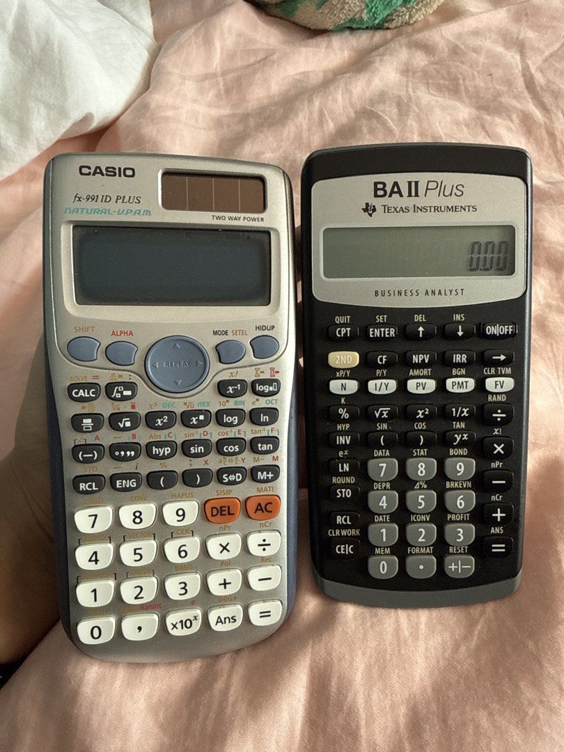 Casio fx-991ID PLUS & Texas Instruments BA II Plus Calculators468327985810001920