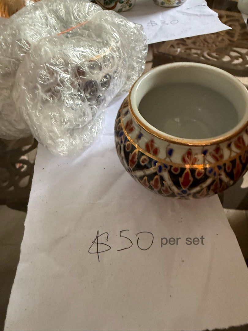 Cup set (Category: Homes & Other Pet Accessories) located in Singapore. Submitted by -jcs- (Listing ID 1440836713, Image 2). Description: Price are negotiable if buy more. Refer to price in each photo.