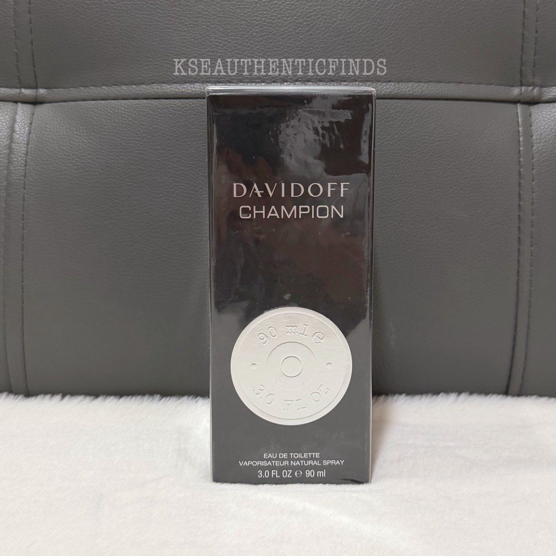 DAVIDOFF Champion Perfume 90ml 🇨🇦 (Category: Fragrance & Deodorants) located in Pasig City. Submitted by kseauthenticfinds (Listing ID 1440914764, Image 1). Description: DAVIDOFF Champion Perfume 90ml Brand new 🇨🇦.
