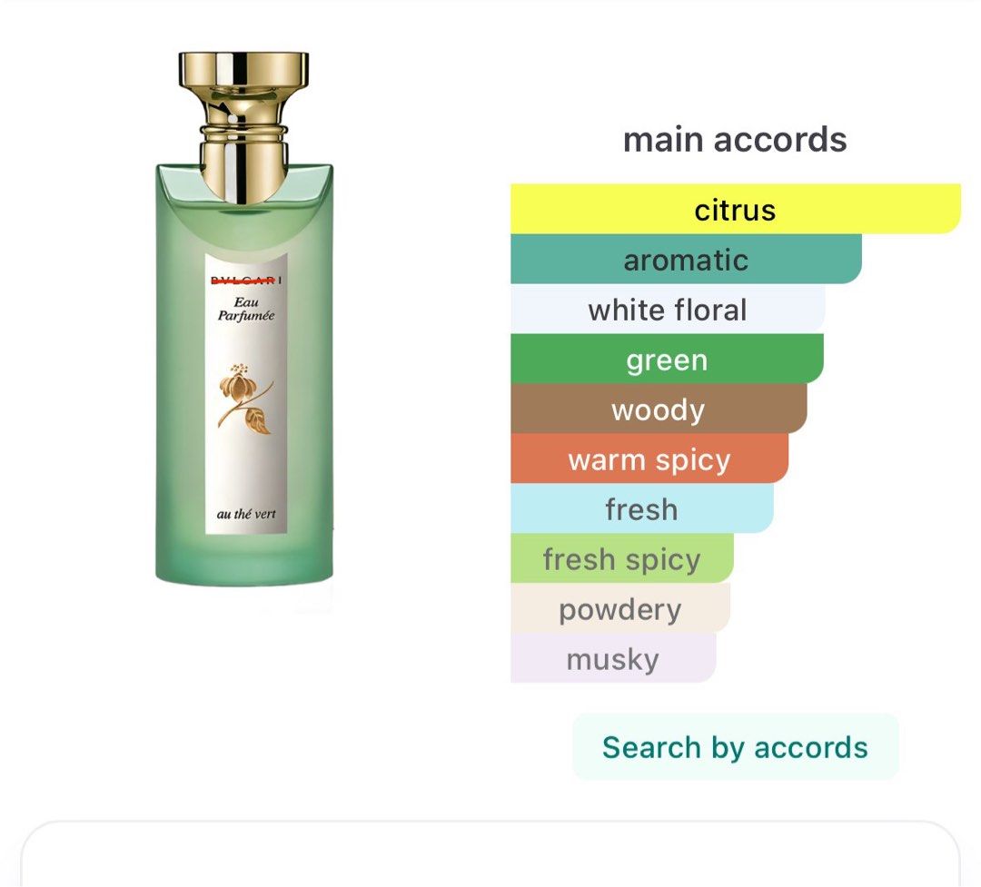 DECANT: Bvlgari Eau Parfumee au the vert EDC (2ml,5ml) (Category: Fragrance & Deodorants) located in Rizal. Submitted by fougere_ (Listing ID 1440852477, Image 2). Description: 100% Authentic Genuine Original. This is an edc and a bvlgri at that, so dont expect it to perform and last like potent extraits. I do not use nor sell counterfeit frags. These aren’t off the shelf decants. I only prepare them after payment is settled, so please allow me a