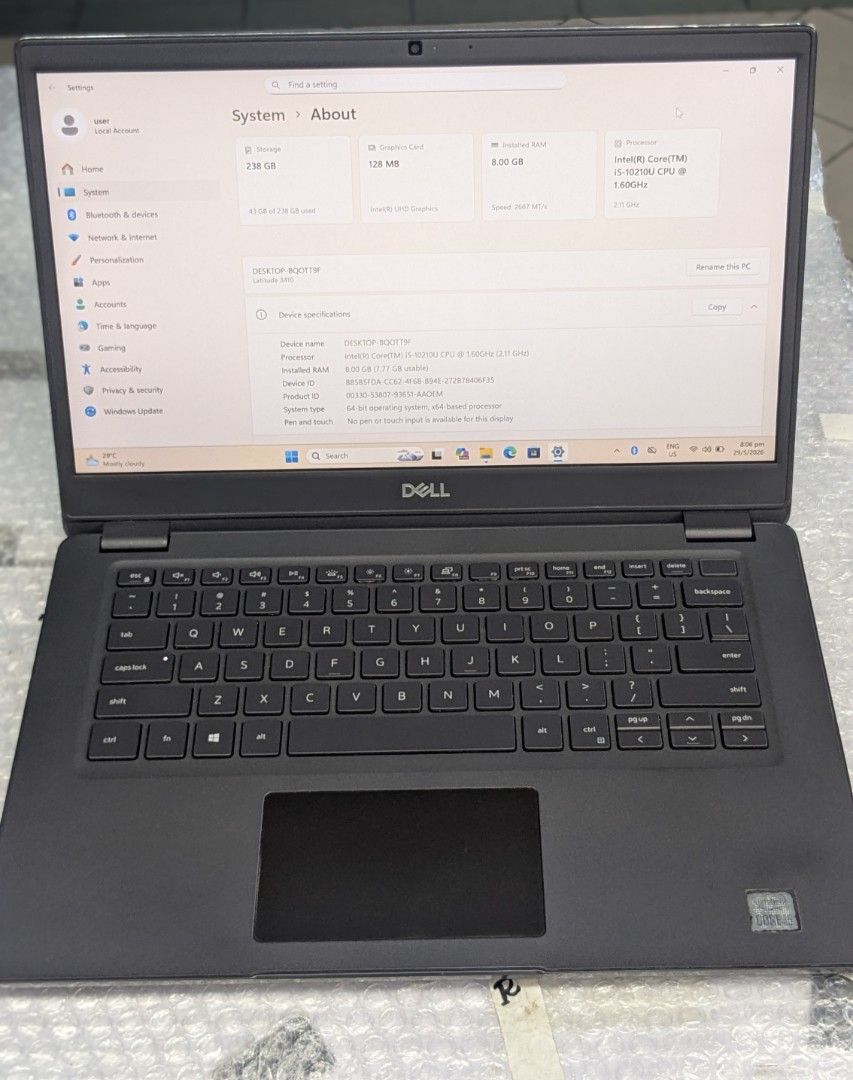 Dell Laptop Intel Core i5-10th Generation468319867545866241