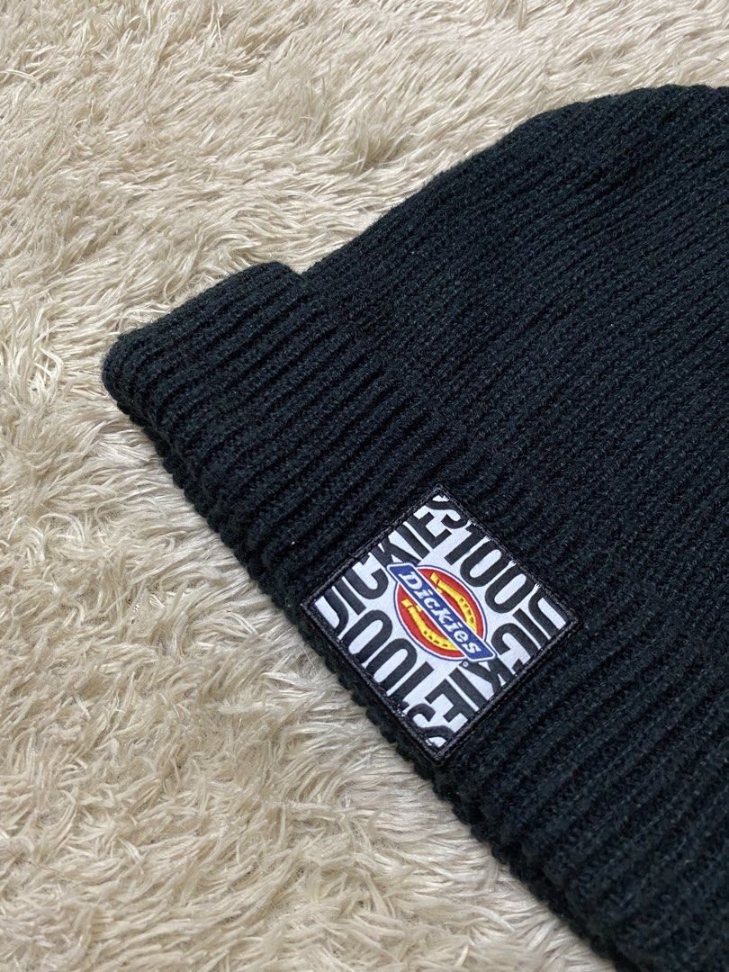 Dickies 100 Years Anniversary Beanie Hat (Category: Caps & Hats) located in Bogo. Submitted by royalivio069630 (Listing ID 1440800977, Image 2). Description: - Dickies Black Ribbed Beanie - Features 100 Years Anniversary logo patch - Made from 100% acrylic - Perfect for staying warm - Classic and simple design.