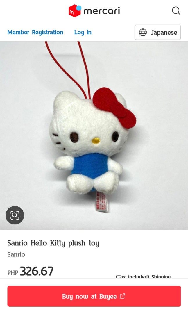 Eikoh Hello Kitty Mascot Plush Charm keychain (Category: Plushies & Soft Toys) located in Manila. Submitted by hzdeclutterstuffscollectionsph (Listing ID 1430806079, Image 3). Description: ✅size: 3" tall ✅items are sold AS IS. WYSIWYG. ✅with etiketa • EIKOH ‼️Buyers are encouraged to check the photos carefully and ask questions before purchasing. NO COD MOP: G•CASH/Cash on Pick up.