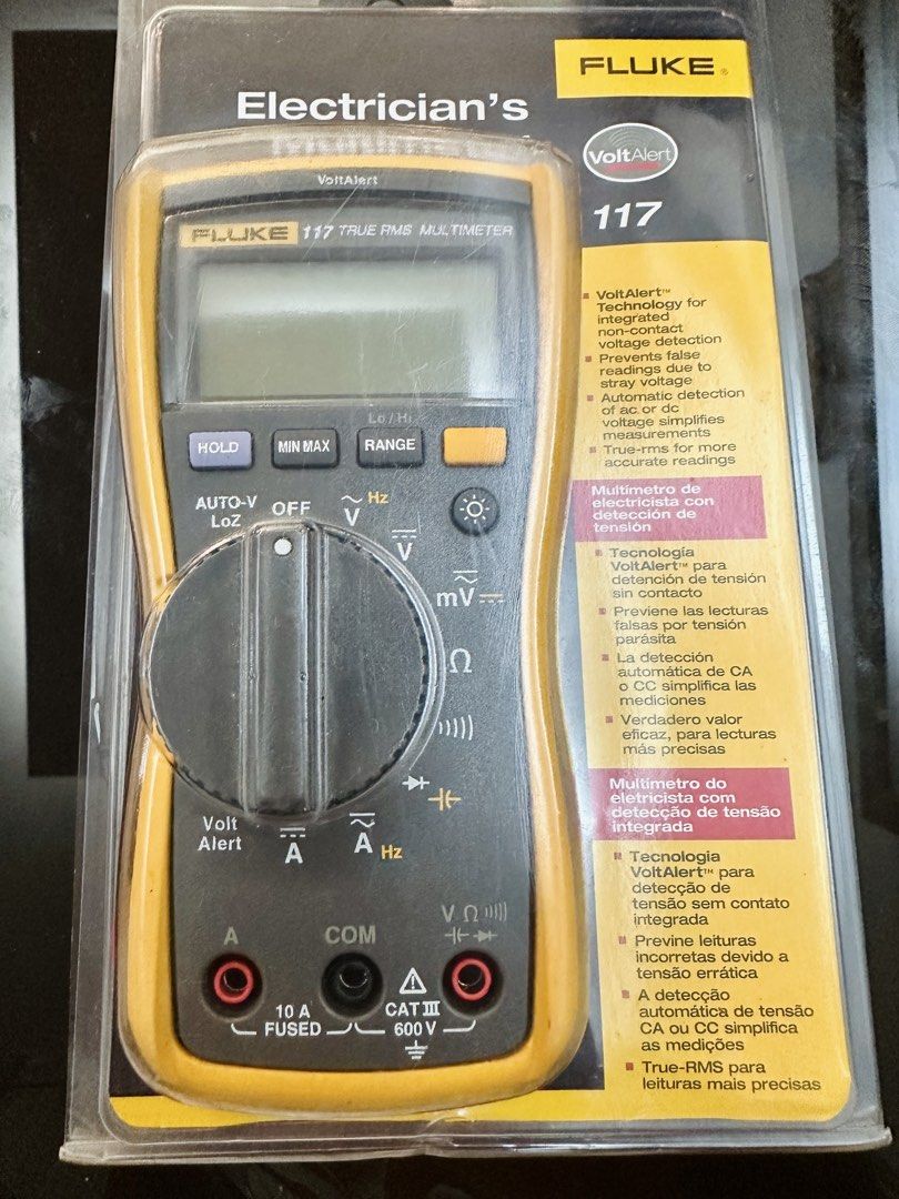 Fluke 117 Electrician'S Multimeter With Non-Contact Voltage (Category: Construction & Building Materials) located in Las Pinas. Submitted by thrift.box.manila (Listing ID 1440822760, Image 1). Description: Fluke 117 Electrician'S Multimeter With Non-Contact Voltage RFS: Rarely used, very good condition.