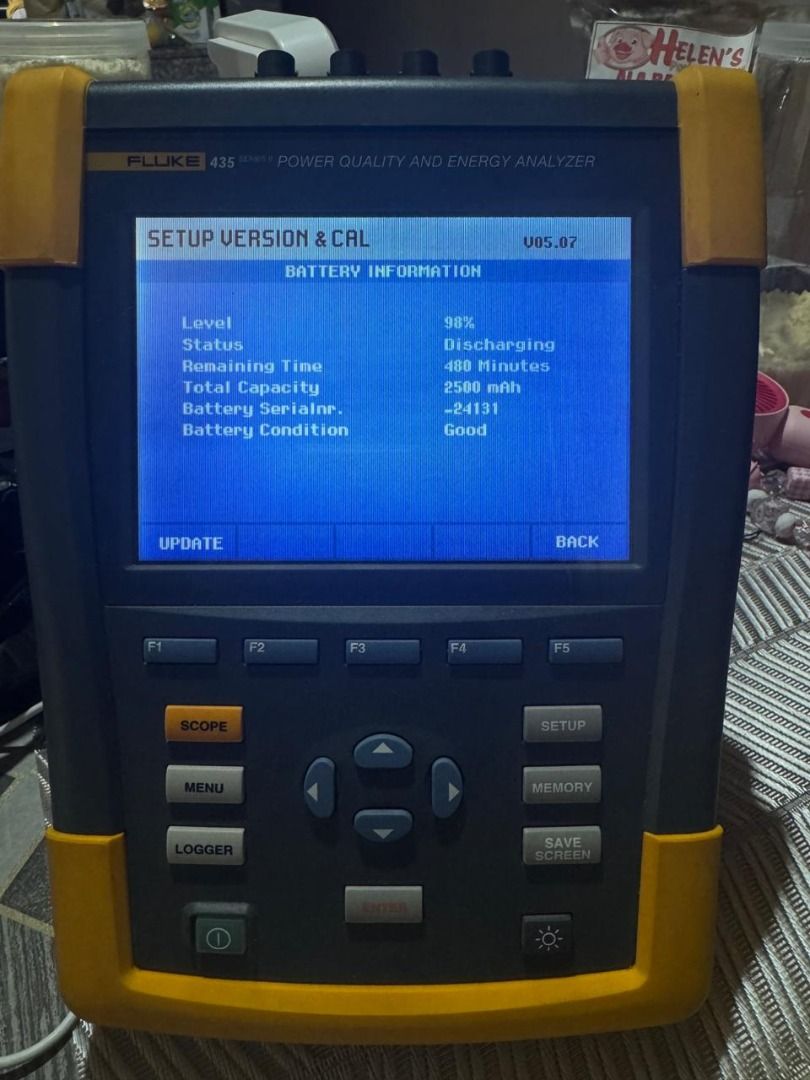 Fluke 435-II Power Quality and Energy Analyzer (Category: Industrial Equipment) located in Castillejos. Submitted by ceugenioi_511 (Listing ID 1440774879, Image 2). Description: - Fluke 435-II Power Quality and Energy Analyzer - Includes one set of 6000A iFlex (4pcs) - Fluke Test Leads with Alligator clips - Fluke power adapter - Comes with a carrying bag - All accessories (original) shown in photos are included.