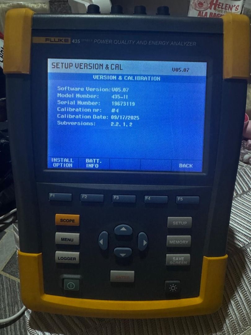 Fluke 435-II Power Quality and Energy Analyzer (Category: Industrial Equipment) located in Castillejos. Submitted by ceugenioi_511 (Listing ID 1440774879, Image 1). Description: - Fluke 435-II Power Quality and Energy Analyzer - Includes one set of 6000A iFlex (4pcs) - Fluke Test Leads with Alligator clips - Fluke power adapter - Comes with a carrying bag - All accessories (original) shown in photos are included.