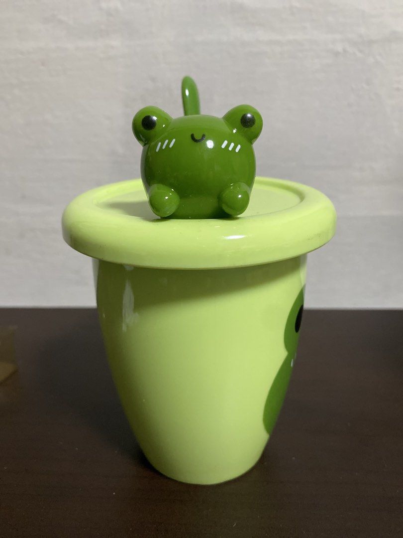 Frog Plastic Mug with Lid & Spoon468768467410626562
