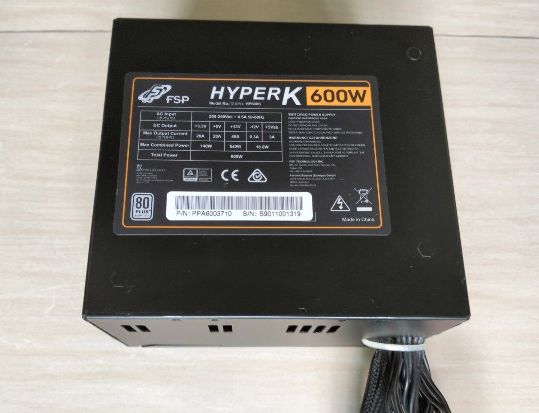 FSP HyperK 600W power supply468323498732431360