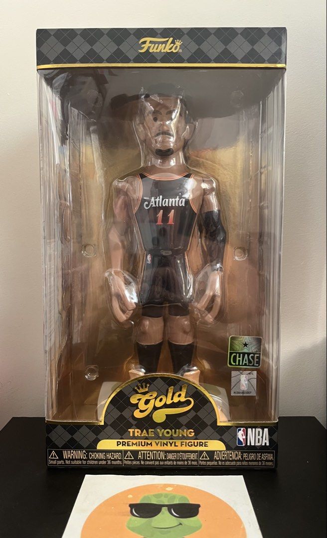 FUNKO GOLD | Trae Young Chase 12” (Category: Figurines & Statues) located in Calamba. Submitted by tortoyscollectibles (Listing ID 1440846780, Image 1). Description: 🚨MAYDAY WALL DIBS🚨 ❗️1,200 PHP ONLY❗️ Trae Young Chase Funko Gold 12” ◾️Box condition: 9/10 ◾️WYSIWYG 💸Payment via Gcash / BDO 💸First to pay (no long reservations).
