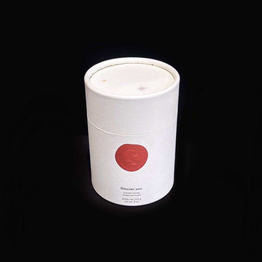 Glossier You Scented Candle 226g (Category: Home Fragrance) located in Manila. Submitted by moonstoneblue (Listing ID 1440830998, Image 3). Description: Brand new and unopened. Actual photos posted. Will be packed with bubblewrap & a box. Made with a vegan, non-paraffin blend of soy and coconut, with a burn time of up to 45 hours. Plus FREE Glossier pink pouch if you purchase three (3) or more Glossier items. I also have: - Glossier You Solid Per