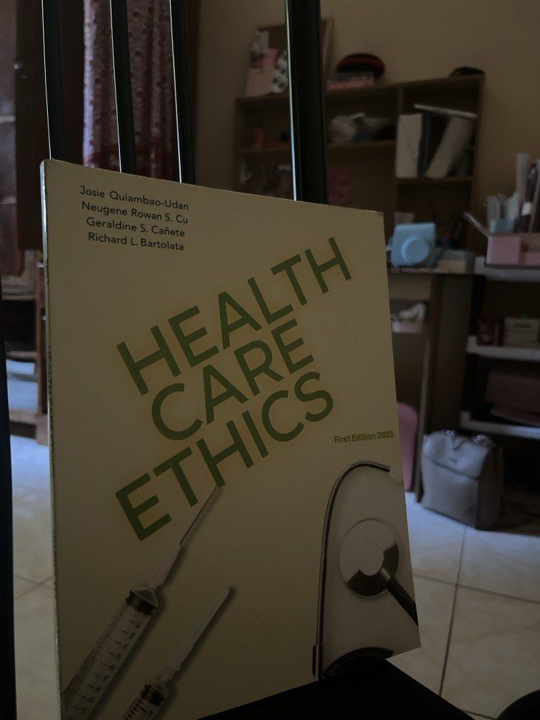 Health Care Ethics Book (Category: Textbooks) located in Quezon City. Submitted by treasured.gem (Listing ID 1440814730, Image 1). Description: Never been used. ☑️Complete Pages ☑️Gcash Payment ☑️Meet-up if malapit lang. .