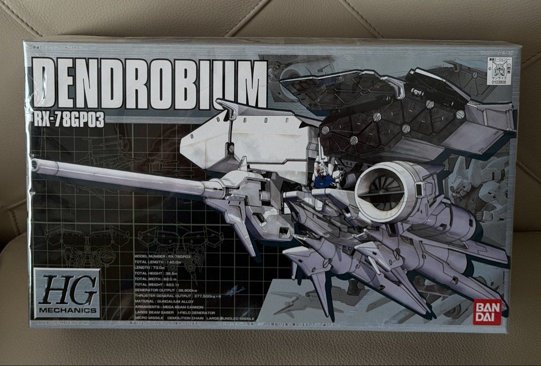 HG Mechanics Gundam RX-78GP03 Dendrobium Model Kit (Category: Gundam & Model Kits) located in Manila. Submitted by onethingmore01 (Listing ID 1440915170, Image 1). Description: - High Grade Mechanics RX-78GP03 Dendrobium model kit - Includes Mega Beam Cannon and other armaments - Constructed with Gundallium Alloy - Perfect for Gundam fans and collectors - Authentic Bandai product, Made in Japan.