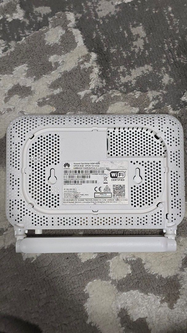 Huawei TIME WiFi Router (Category: Networking) located in Kuala Lumpur. Submitted by hazwan09 (Listing ID 1440887139, Image 2). Description: - Huawei TIME WiFi router - Used, working well - 2 units -cod kl.