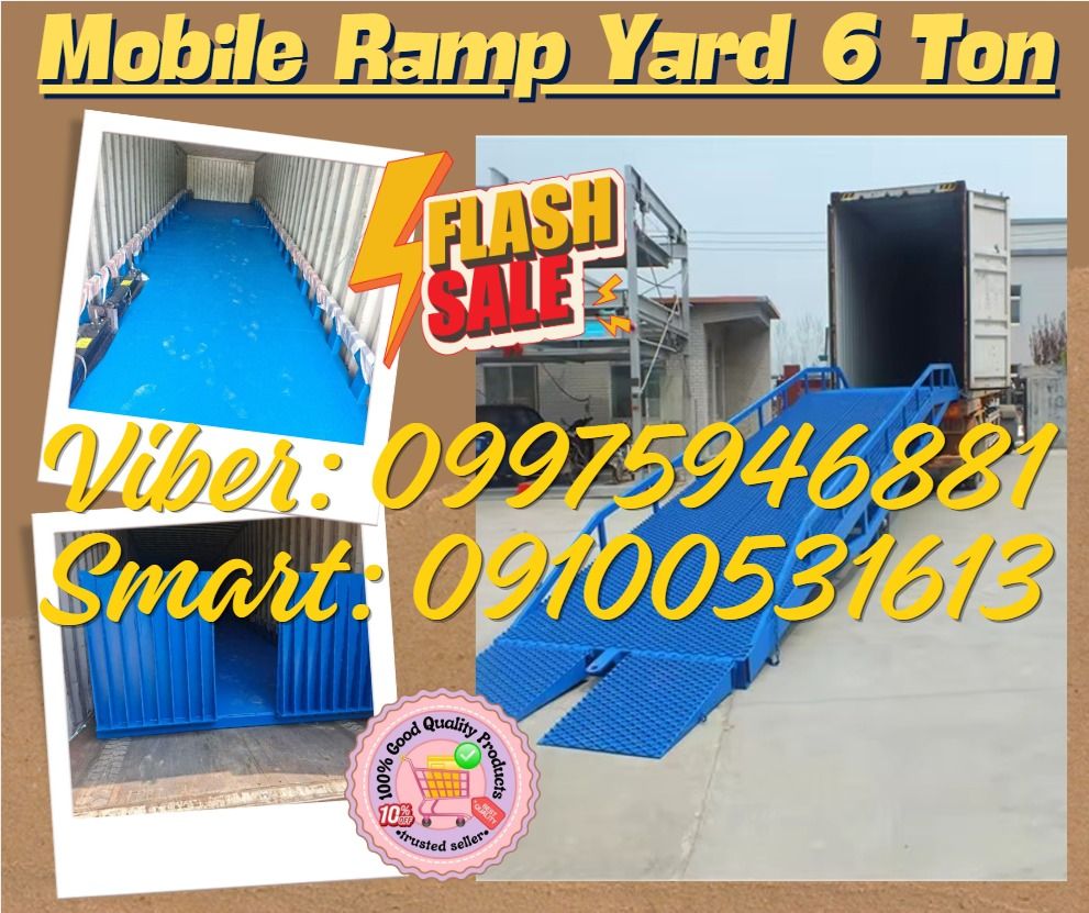 Hydraulic Mobile Loading Bridge Dock Yard Ramp for Truck (Category: Construction Tools & Equipment) located in Caloocan City. Submitted by happyphoenix-43f2 (Listing ID 1440858732, Image 1). Description: 🌏 We Can Deliver Nationwide 👉 AP Cargo, LBC & Lalamove (🛳️ Sea /✈️ Air Freight) 📍HURRRYYYY!!! BUY NOW!!! & GET LESS DISCOUNT 📍WE'RE ON SALE ❗️ ✅💯 Guaranteed Seller ✅ High Quality Products ✅💯 Legit Distributor ✅ Complete Documents ✅ Free Sh