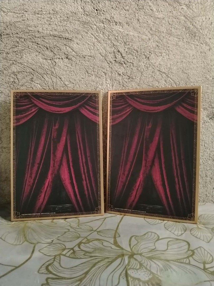Identity V Game Merchandise - Set of 2 (Category: Character Goods) located in San Fernando. Submitted by purehustlin (Listing ID 1440806493, Image 2). Description: - Set of 2 Identity V game merchandise - Features iconic game logo and artwork - Unique red curtain design on the back - Ideal for fans and collectors of Identity V.