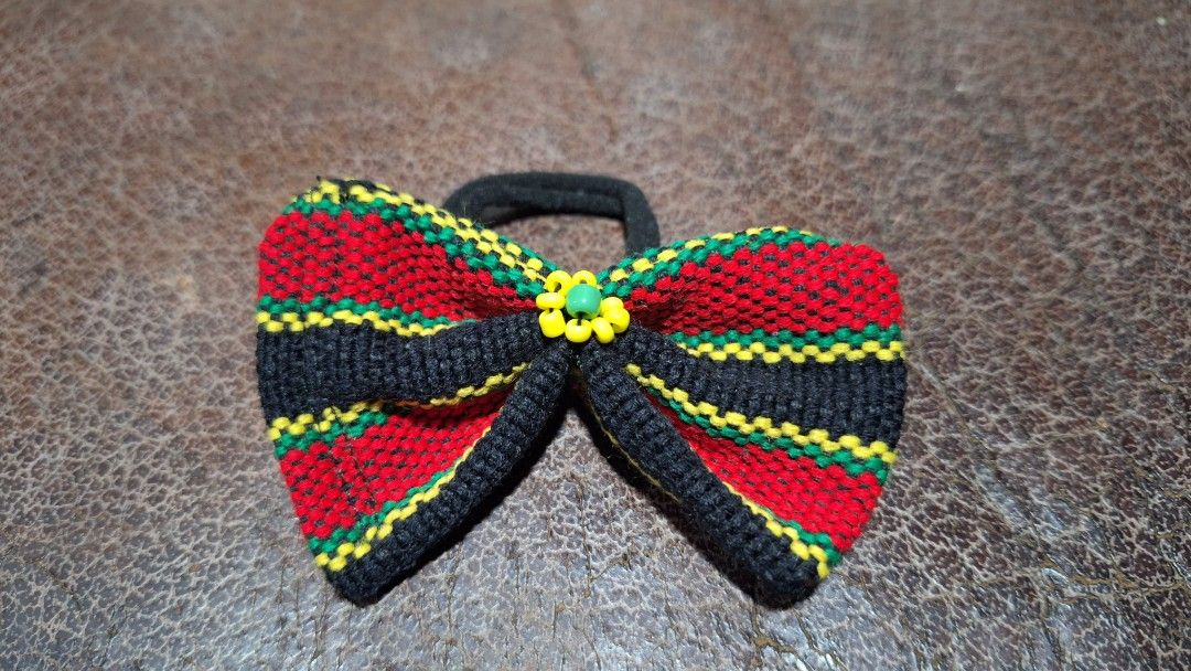 Inabel Ribbon Hairties (Category: Hair Accessories) located in Baguio. Submitted by alebyuu_083194ba (Listing ID 1440780533, Image 1). Description: - Cordilleran Inabel Hairties - Comes in Benguet/ Apayao/ Ifugao - Locally Made and Handmade - Php 50/ piece.