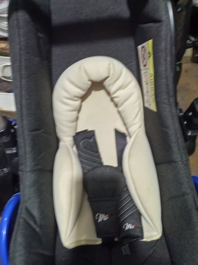 Infant Car Seat - MC (Category: Car Seats) located in Cebu City. Submitted by dudes_villanueva (Listing ID 1440950996, Image 3). Description: Infant Car Seat - MC 📌 Featuring a dark gray fabric and a light beige head support pillow. 📌 Rocking Feature. 📌 In excellent condition. Sold as is. Check all pictures for details..