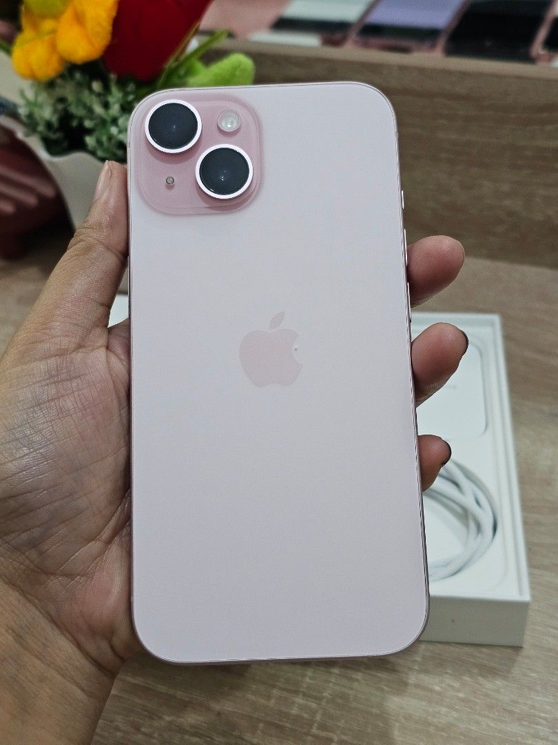 IPHONE 15 128gb 81%bh (Category: iPhone 15 Series) located in Rizal. Submitted by bheviers14 (Listing ID 1429622629, Image 2). Description: IPHONE 15 128GB 81% battery health Factory unlocked All working ✅️ Test to sawa Unli reset no history of repair with original box,cable no issue store pick up: cityland grand central residences mandaluyong Ground-floor unit 106 (NO meet up) NO SWAP DM NALANG PO NAKAONHOLD KASI AKO DTO ,DI MAKAREPLY.