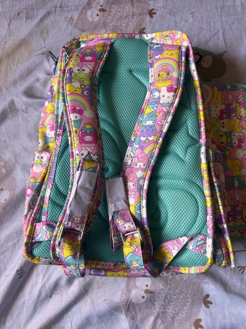 Ju-Ju-Be BRB Hello Kitty Backpack with Changing Pad (Category: Diaper Bags & Wetbags) located in Dagupan City. Submitted by francesco11 (Listing ID 1440767352, Image 2). Description: - Adorable Ju-Ju-Be diaper bag backpack featuring Kitty & Sanrio characters. - Comes with a matching changing pad for convenience. - Multiple pockets designed for excellent organization. - Padded shoulder straps ensure comfortable carrying. - Ideal for parents who ar