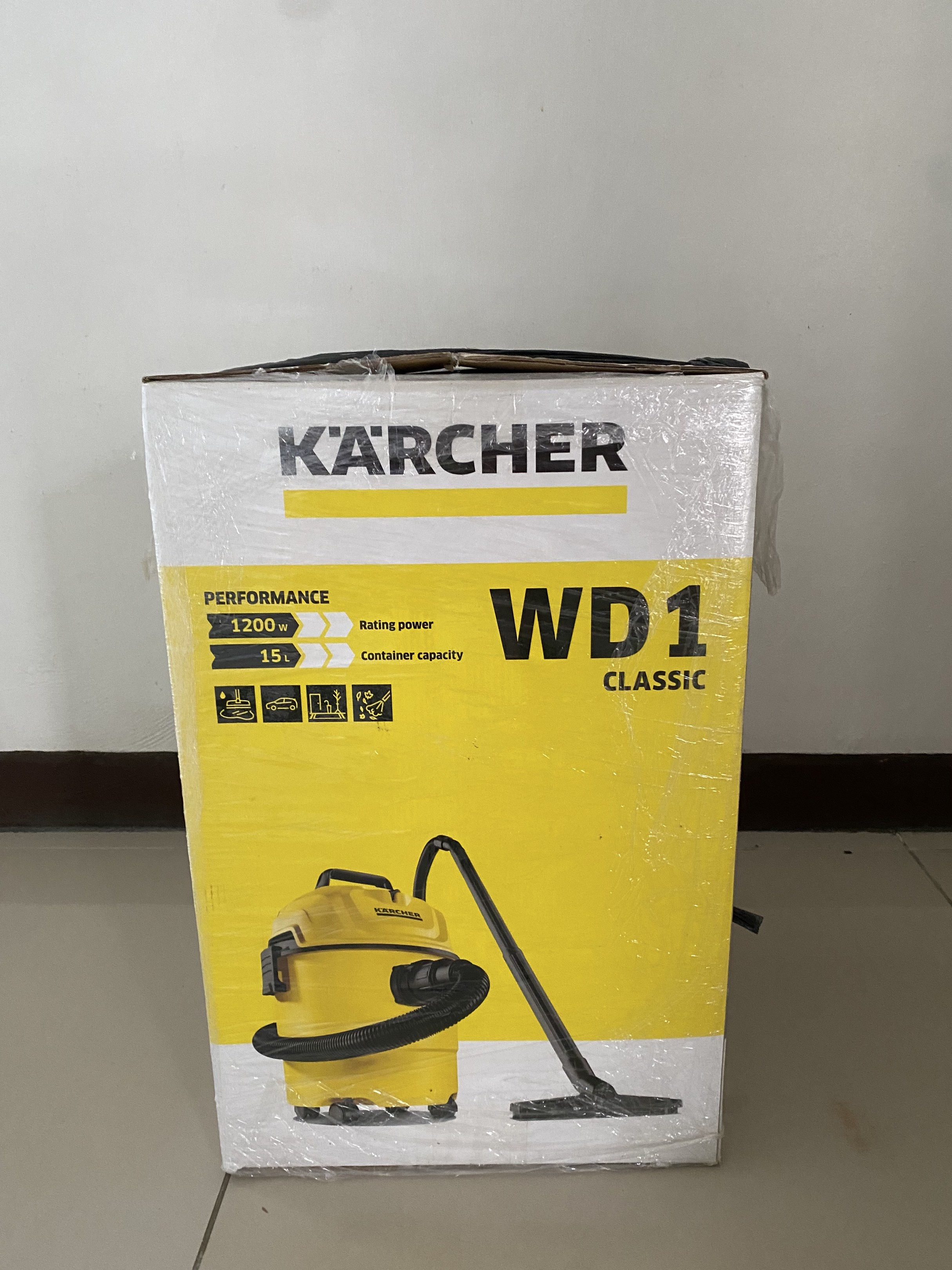 Karcher WD1 Classic Wet & Dry (Category: Cleaning Tools & Supplies) located in Manila. Submitted by kimmyv. (Listing ID 1440812714, Image 1). Description: KÄRCHER WD1 Classic Wet & Dry Vacuum Cleaner 📦 Moving Out Sale ✔️ Complete set ✔️ Bihirang nagamit ✔️ No issues, no hidden defects ✔️ Well-kept and in excellent condition ✔️ With original box Price: ₱3,999 Perfect for home cleaning, dust, dirt, and even wet messes. Selling because I’m declutte