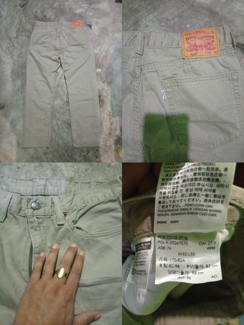 Levis Strauss pants 505 (Category: Jeans) located in Manila. Submitted by mojonarchives (Listing ID 1440900463, Image 2). Description: Levis Strauss pants 505 Size:32 Length: 39 Inches Hem:8 inches Thighs: 11 inches Condition Excellent Colorate 9.5/10 issue:0 Delivery Every Saturday 🙏♥️ MOP Gcash MOD Jnt Express.