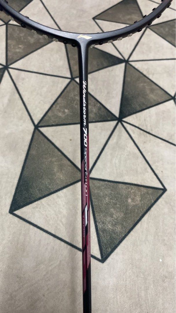 LINING WINDSTORM SPECIAL EDITION RACKET (Category: Other Sports Equipment and Supplies) located in Seremban. Submitted by surfboy (Listing ID 1440887336, Image 2). Description: WANT TO SELL Lining Windstorm Special Edition Market: RM300++ Condition: 6/10 (many paintchips but not cracks) String: Unstrung and no grip applied (change pf grommets for a better performance) Reason for selling: Let it unused for almost a year Postage add RM15 or DFOD. N