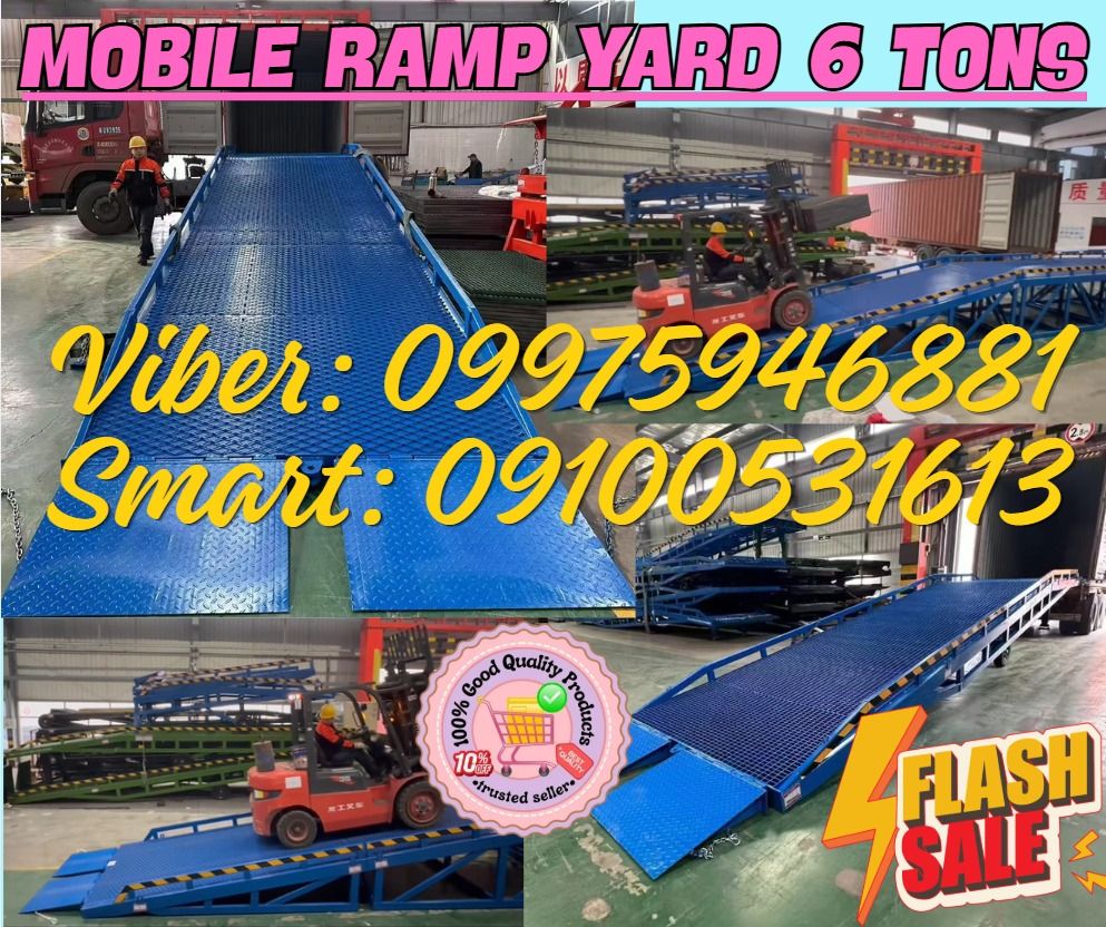 loading and unloading trucks and containers heavy duty ramp yard 6 tons (Category: Home Improvement Tools & Accessories) located in Manila. Submitted by marielhyn-09975946881 (Listing ID 1440867432, Image 1). Description: 🌏 We Can Deliver Nationwide 👉 AP Cargo, LBC & Lalamove (🛳️ Sea /✈️ Air Freight) 📍HURRRYYYY!!! BUY NOW!!! & GET LESS DISCOUNT 📍WE'RE ON SALE ❗️ ✅💯 Guaranteed Seller ✅ High Quality Products ✅💯 Legit Distributor ✅ Complete D