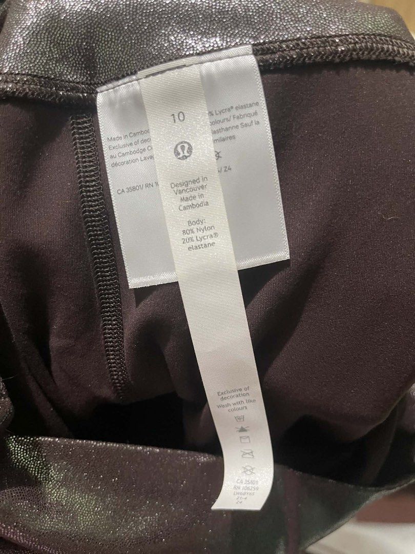 Lululemon Align High-Rise Sparkle Capri Leggings (Category: Activewear) located in Manila. Submitted by goldenluv (Listing ID 1440907741, Image 3). Description: Lululemon Align Capri Leggings Orig price $98 BNWT RFS: too big for me.
