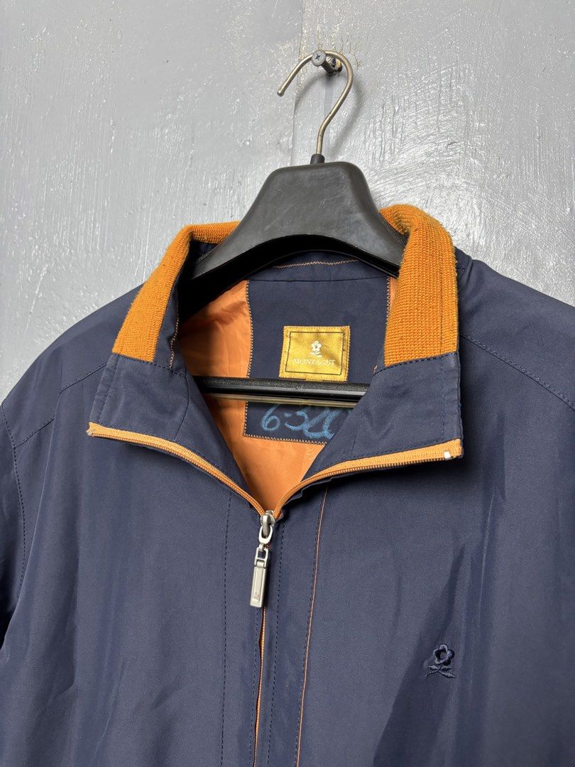 Montagut Paris Full Zip Harrington Jacket (Category: Coats, Jackets and Outerwear) located in Mandaluyong City. Submitted by fellas_ph (Listing ID 1440886081, Image 3). Description: Excellent condition No issues Size L-XL Boxy 24" Width 28.5" Length.