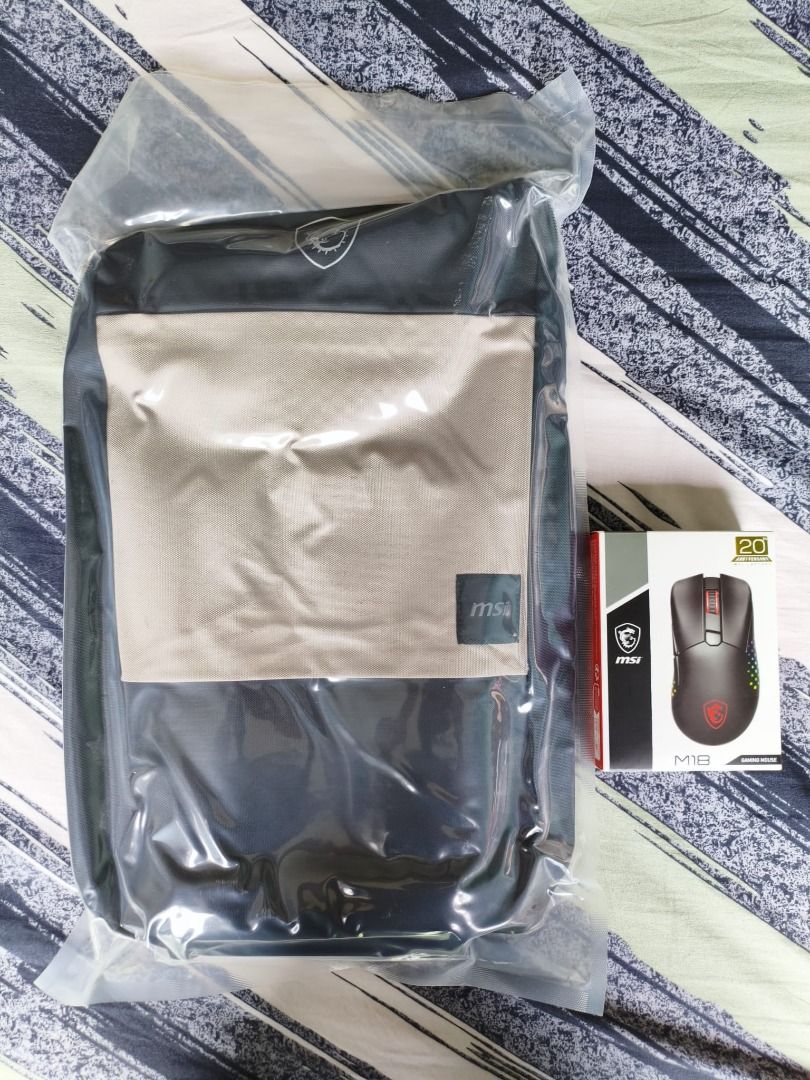 MSI M18 Gaming Mouse & MSI Essential Backpack 2 set468323494769479680
